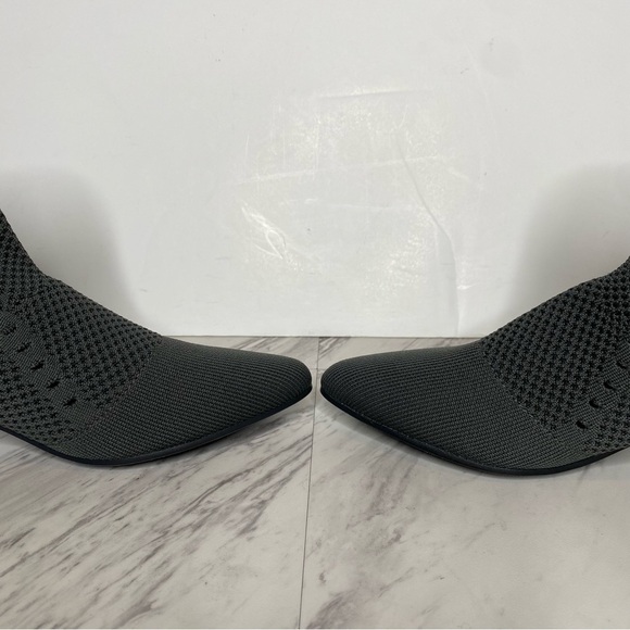 Eileen Fisher Honey Gray Knit Stretch Bootie 8 1/2 - Picture 6 of 14